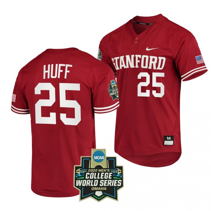 Kody Huff Stanford Cardinal #25 Cardinal 2022 College World Series Baseball Jersey