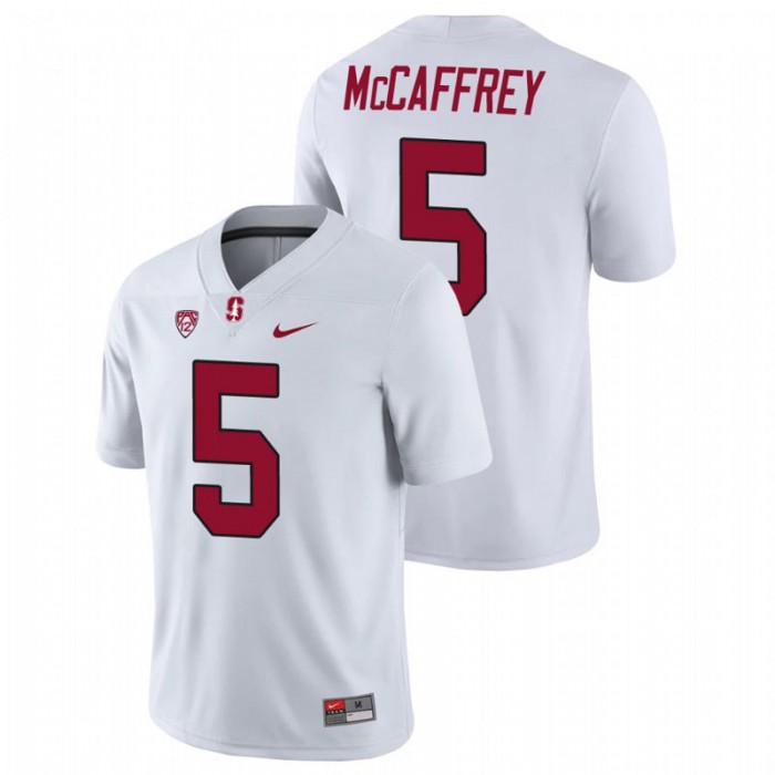 Christian McCaffrey Stanford Cardinal Game College Football White Jersey For Men