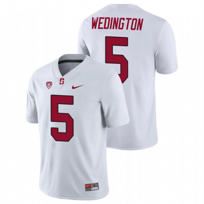 Connor Wedington Stanford Cardinal Game College Football White Jersey For Men