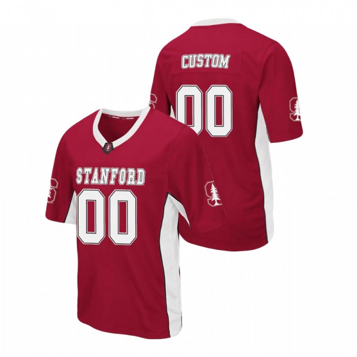 Custom Stanford Cardinal Max Power Cardinal Football Jersey