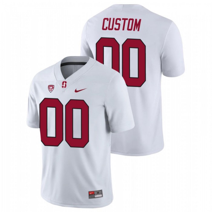 Custom Stanford Cardinal Game College Football White Jersey For Men