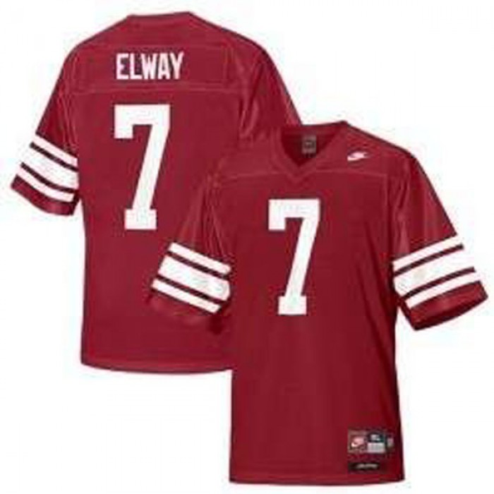 Stanford Cardinal #7 John Elway Red Football Youth Jersey