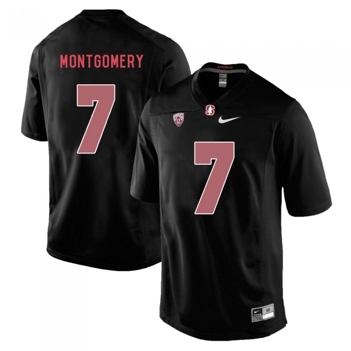 Stanford Cardinal Ty Montgomery Blackout College Football Jersey
