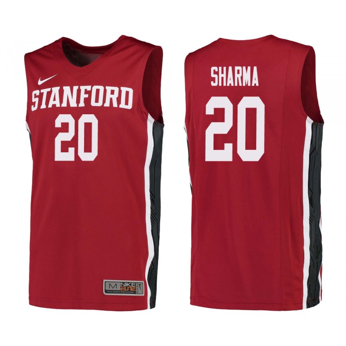 Josh Sharma Cardinal College Basketball Stanford Cardinal Jersey