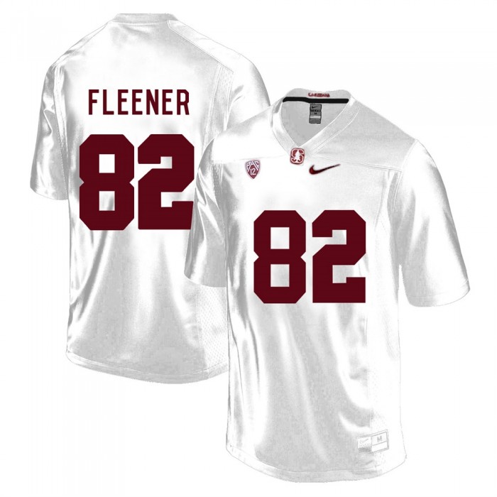 Stanford Cardinal Coby Fleener White College Football Jersey