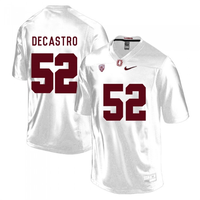 Stanford Cardinal David DeCastro White College Football Jersey