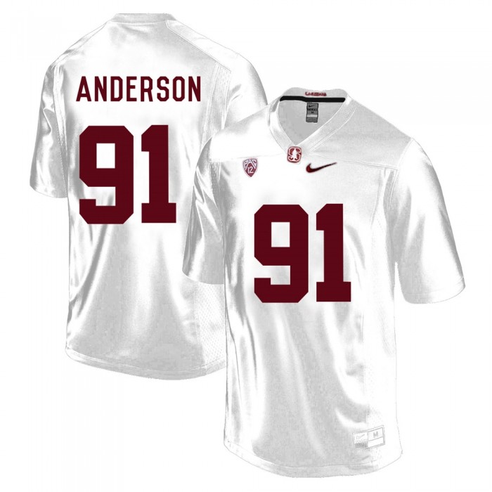 Stanford Cardinal Henry Anderson White College Football Jersey