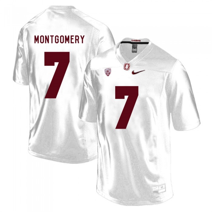 Stanford Cardinal Ty Montgomery White College Football Jersey