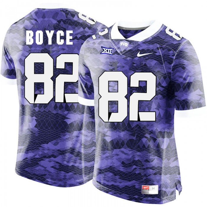 Male Josh Boyce TCU Horned Frogs Purple College Football New Season Game Jersey