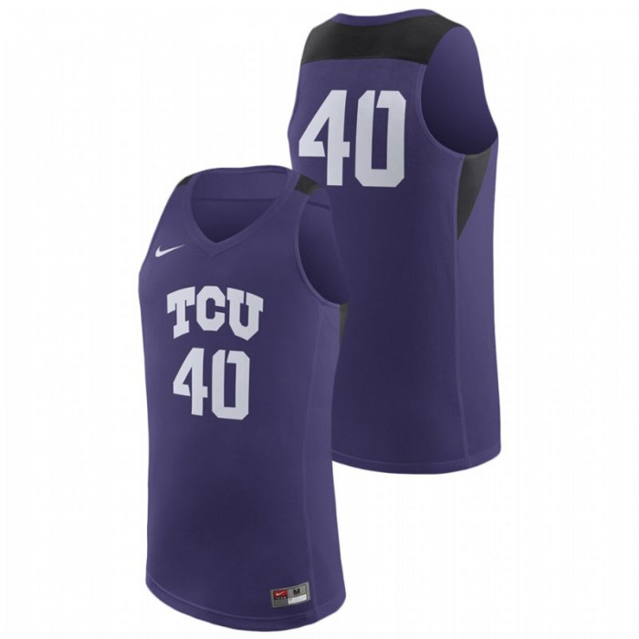 Men's TCU Horned Frogs Purple Nike Replica Jersey