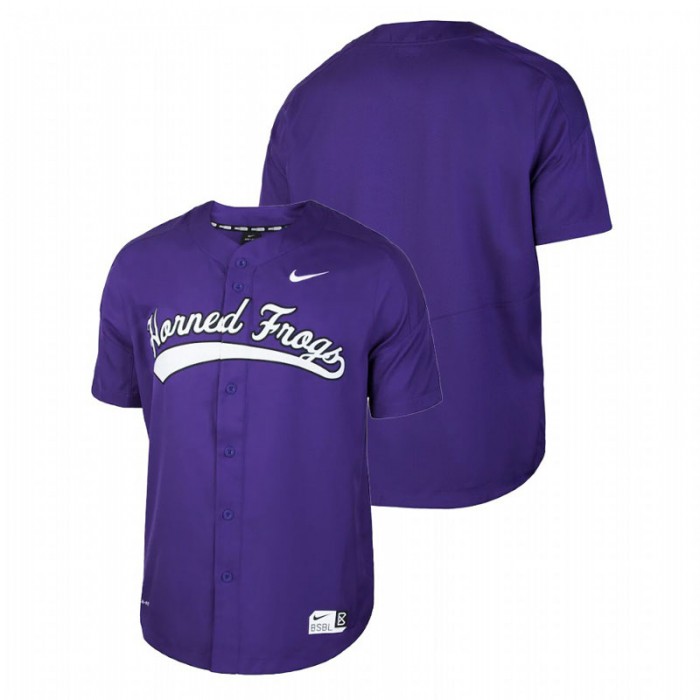 TCU Horned Frogs Custom College Baseball Vapor Performance Purple Men Jersey