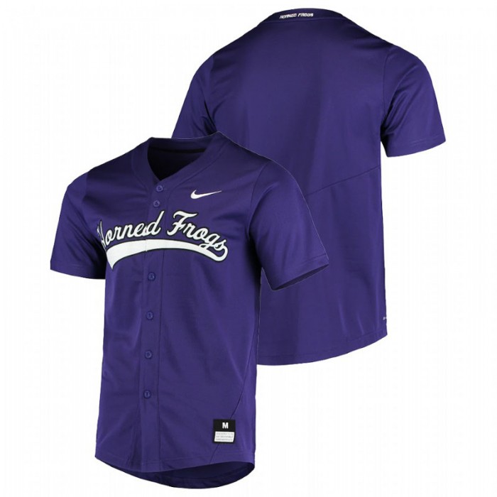 TCU Horned Frogs Custom College Baseball Vapor Untouchable Elite Purple Men Jersey