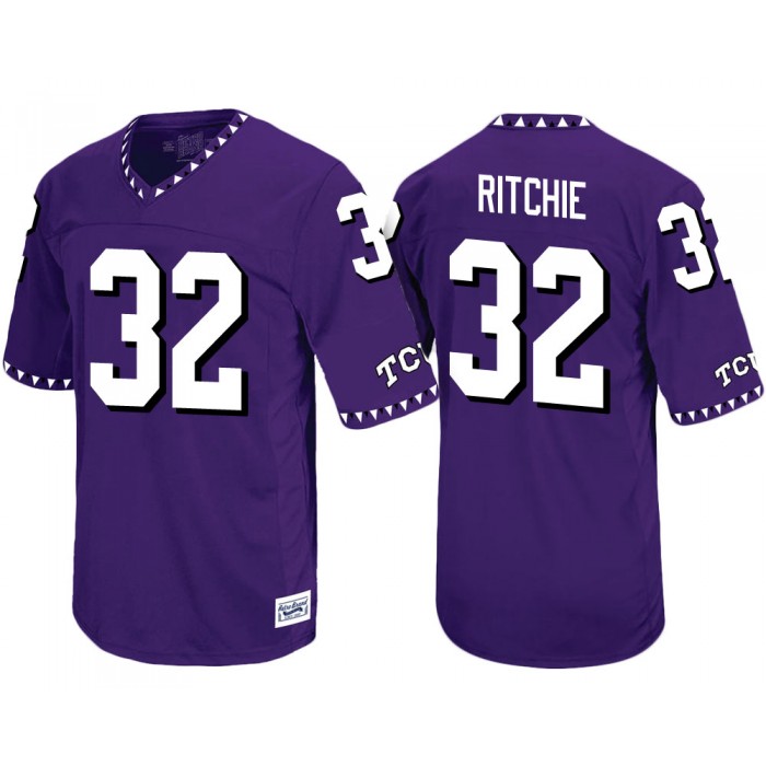 TCU Horned Frogs Brandon Ritchie Purple Throwback College Football Jersey