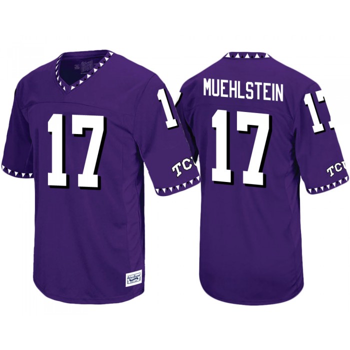 TCU Horned Frogs Grayson Muehlstein Purple Throwback College Football Jersey