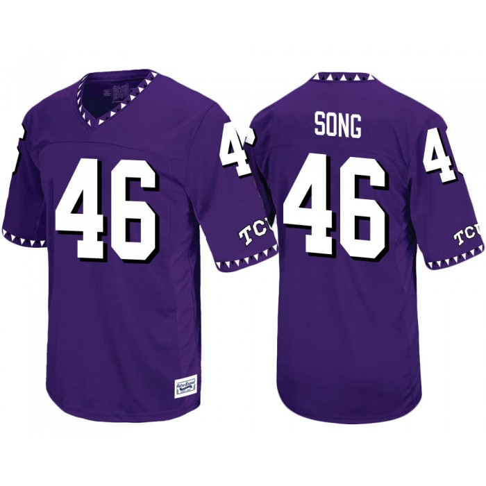TCU Horned Frogs Jonathan Song Purple Throwback College Football Jersey