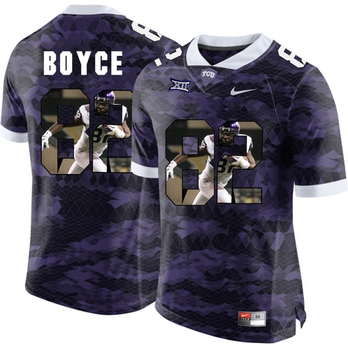 Josh Boyce TCU Horned Frogs Purple NFL Player High-School Pride Pictorial Jersey