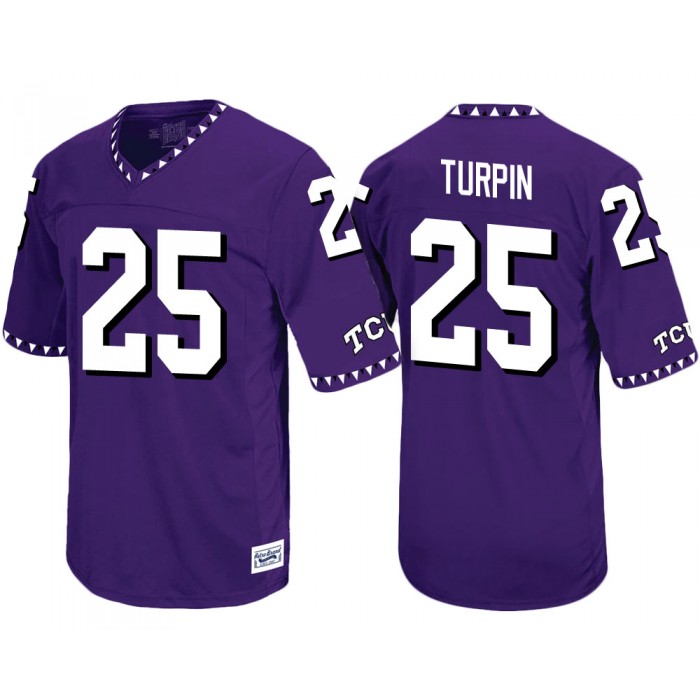 TCU Horned Frogs KaVontae Turpin Purple Throwback College Football Jersey