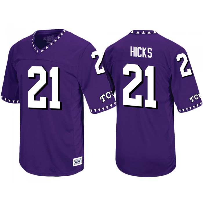 TCU Horned Frogs Kyle Hicks Purple Throwback College Football Jersey