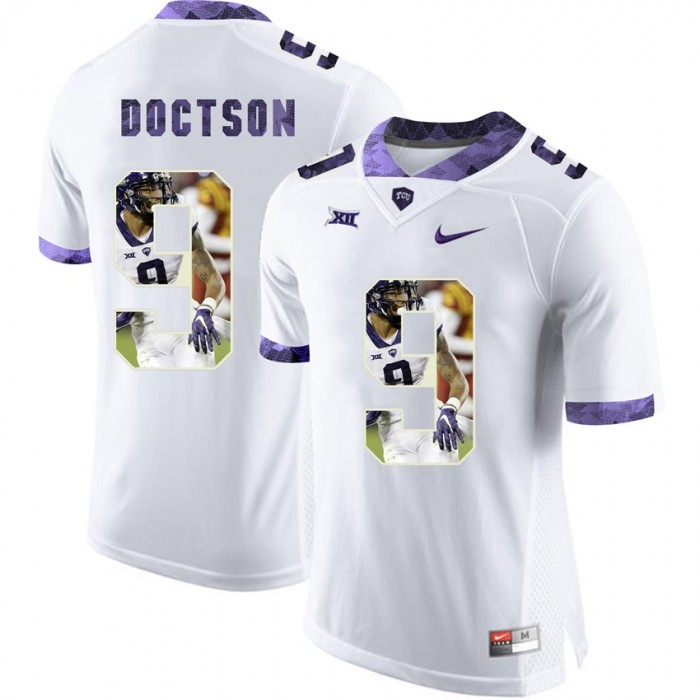 Josh Doctson TCU Horned Frogs White NFL Player High-School Pride Pictorial Jersey