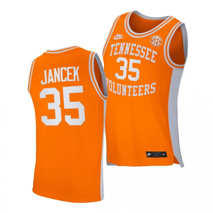 Tennessee Volunteers Brock Jancek College Basketball Retro Uniform Orange #35 Jersey 2022