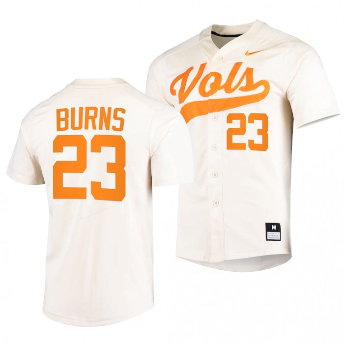 Tennessee Volunteers Chase Burns 2022 College Baseball Replica White #23 Jersey