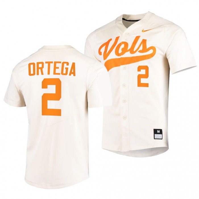 Tennessee Volunteers Jorel Ortega 2022 College Baseball Replica White #2 Jersey