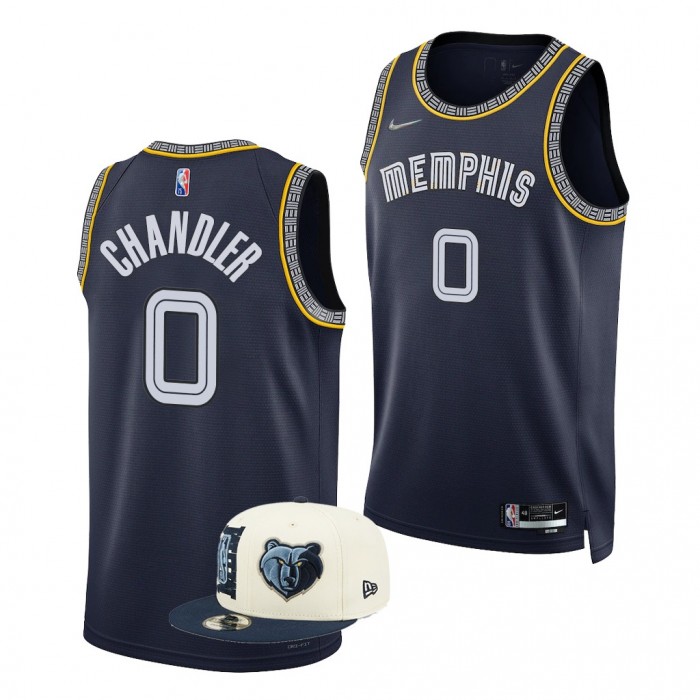 Tennessee Volunteers Kennedy Chandler 2022 NBA Draft Memphis Grizzlies Navy City Edition Jersey