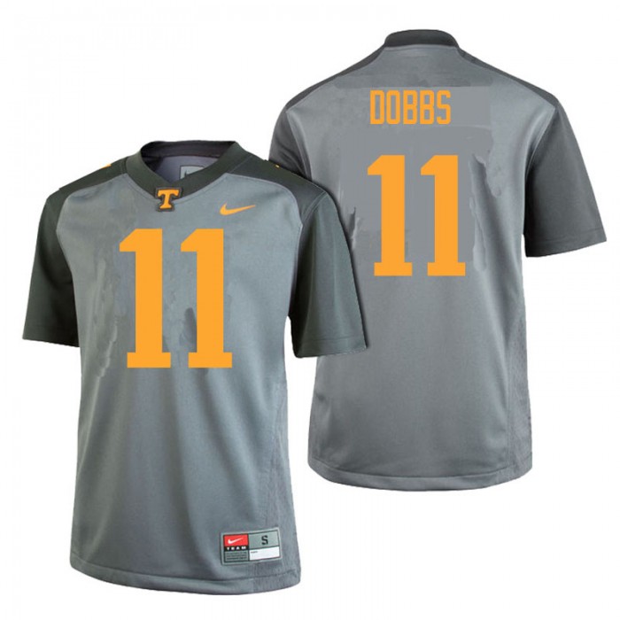 Male Tennessee Volunteers Joshua Dobbs Gray College Football Limited Gray Edition Jersey
