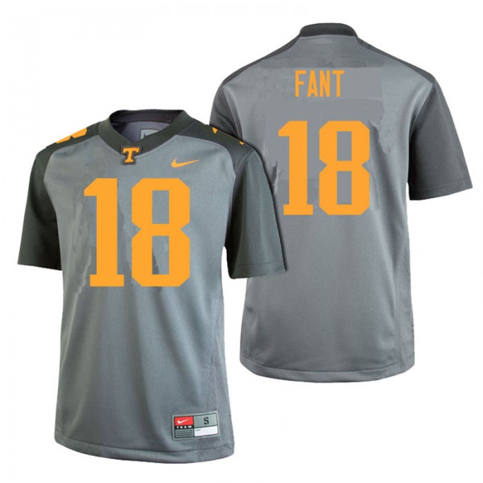 Male Tennessee Volunteers Princeton Fant Gray College Football Limited Gray Edition Jersey