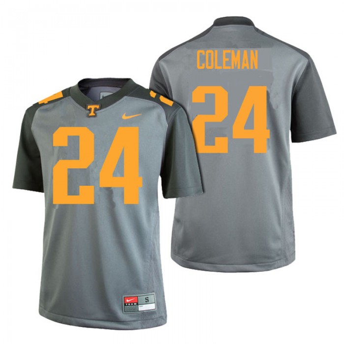 Male Tennessee Volunteers Trey Coleman Gray College Football Limited Gray Edition Jersey