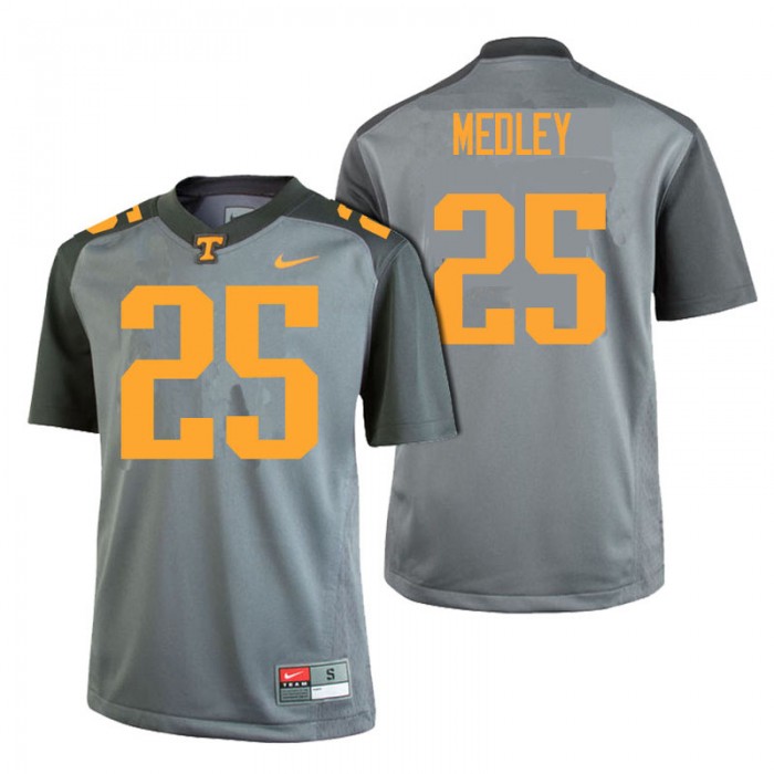 Male Tennessee Volunteers Aaron Medley Gray College Football Limited Gray Edition Jersey