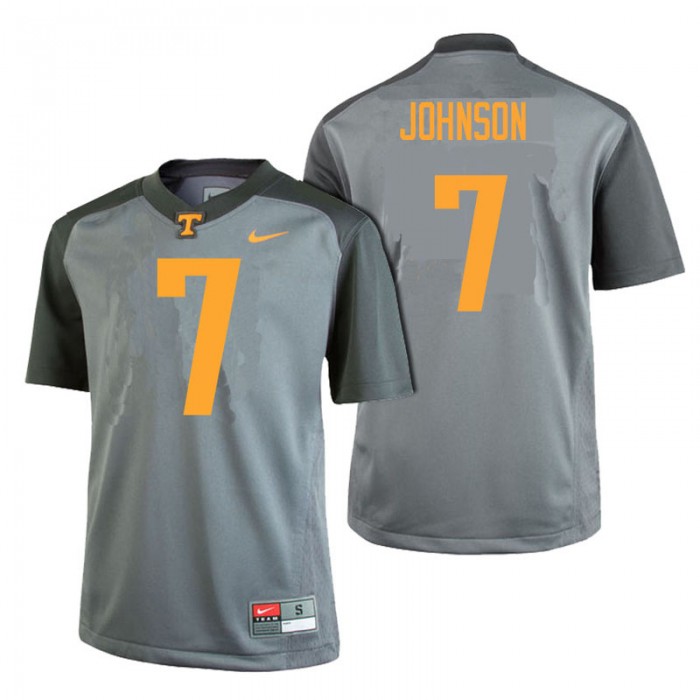 Male Tennessee Volunteers Brandon Johnson Gray College Football Limited Gray Edition Jersey