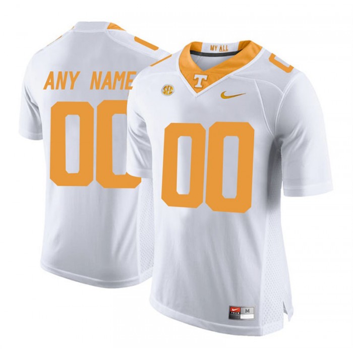 Male Tennessee Volunteers #00 White College Limited Football Customized Jersey