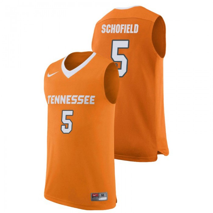 Tennessee Volunteers College Basketball Orange Admiral Schofield Replica Jersey