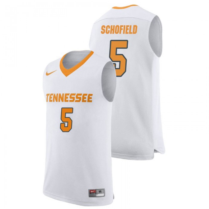 Tennessee Volunteers College Basketball White Admiral Schofield Replica Jersey