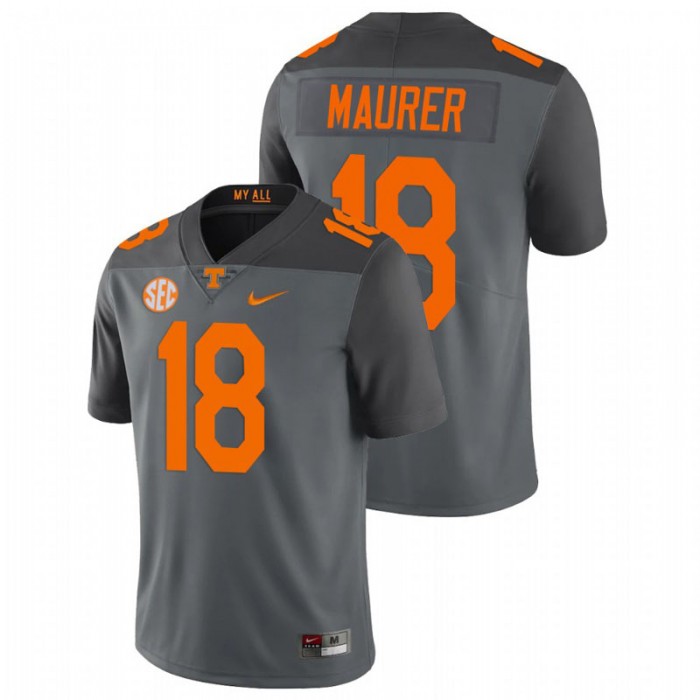 Brian Maurer Tennessee Volunteers Limited Football Gray Jersey For Men