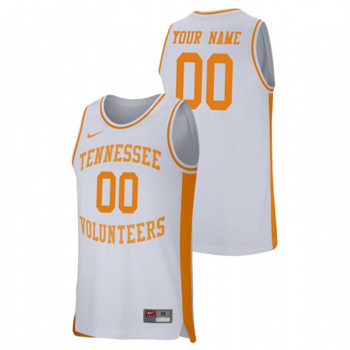 Tennessee Volunteers College Basketball White Custom Retro Performance Jersey For Men