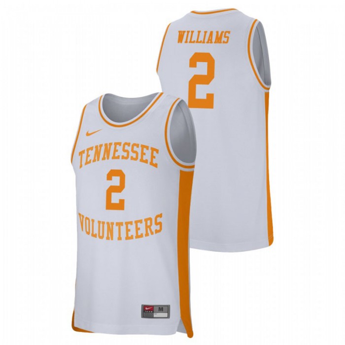 Tennessee Volunteers College Basketball White Grant Williams Retro Performance Jersey For Men