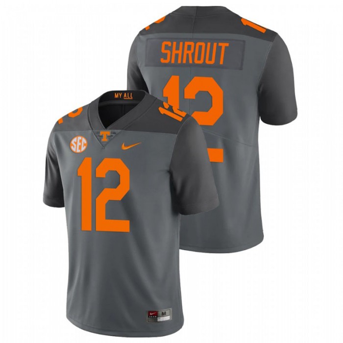 J.T. Shrout Tennessee Volunteers Limited Football Gray Jersey For Men