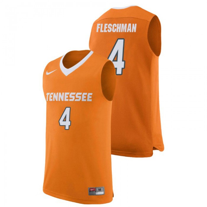 Tennessee Volunteers College Basketball Orange Jacob Fleschman Replica Jersey