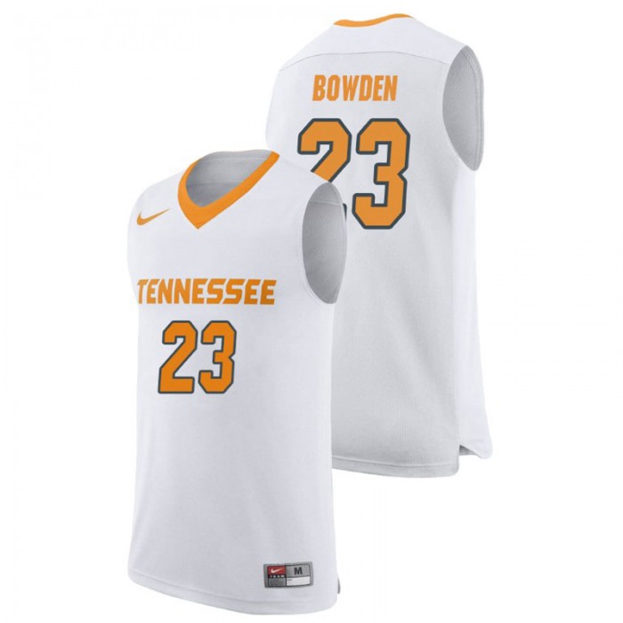 Tennessee Volunteers College Basketball White Jordan Bowden Replica Jersey