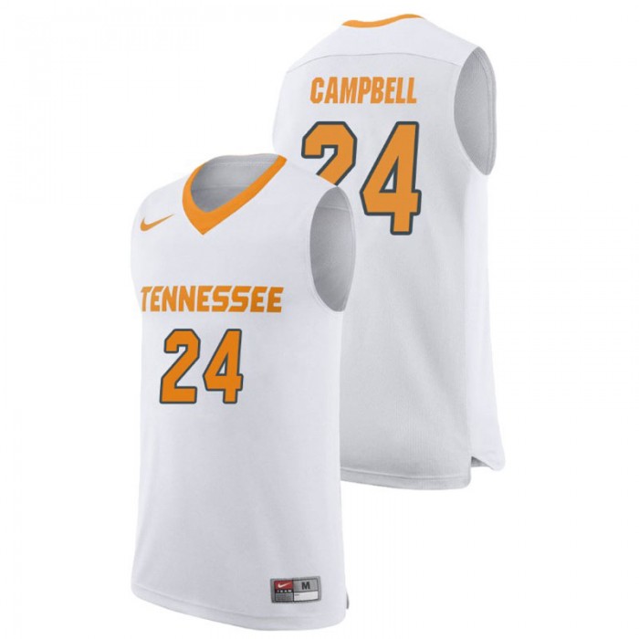 Tennessee Volunteers College Basketball White Lucas Campbell Replica Jersey