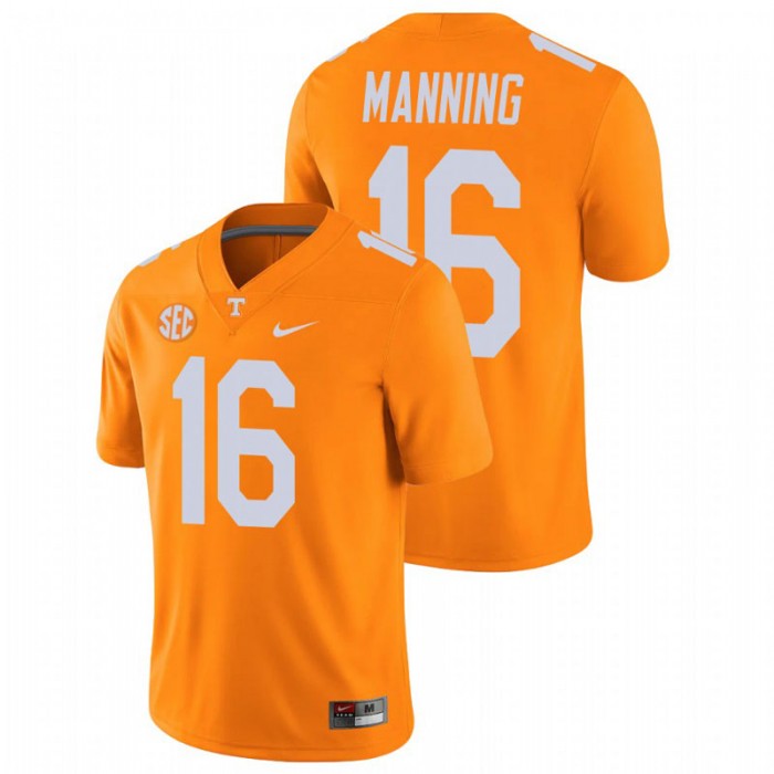 Peyton Manning Tennessee Volunteers College Football Orange Alumni Player Game Jersey
