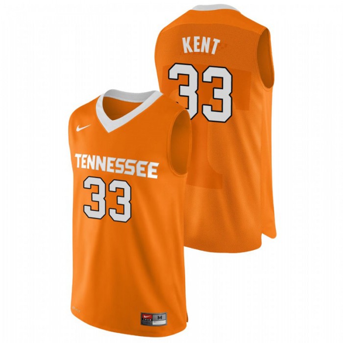 Tennessee Volunteers College Basketball Orange Zach Kent Authentic Performace Jersey For Men