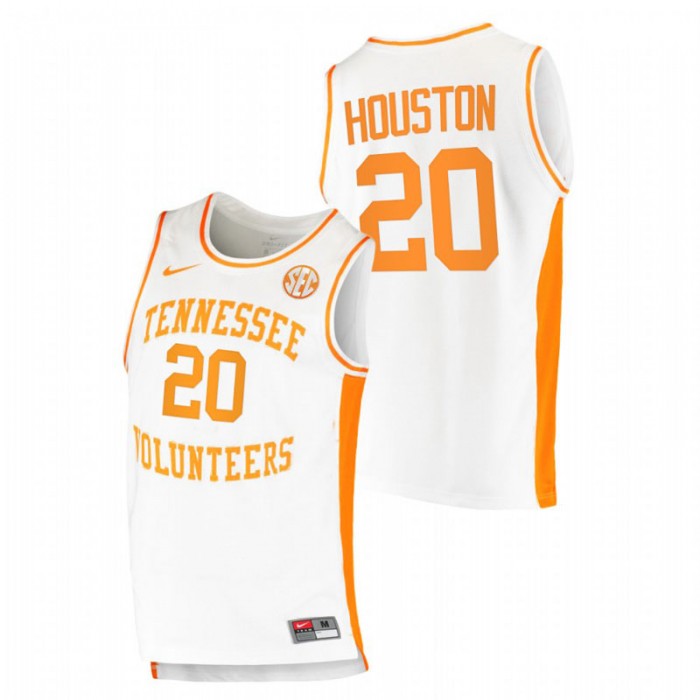 Tennessee Volunteers Allan Houston Jersey College Basketball White Retired Number Men