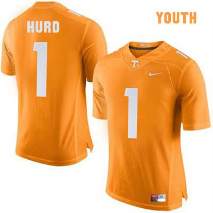 Tennessee Volunteers #1 Jalen Hurd Orange Football Youth Jersey