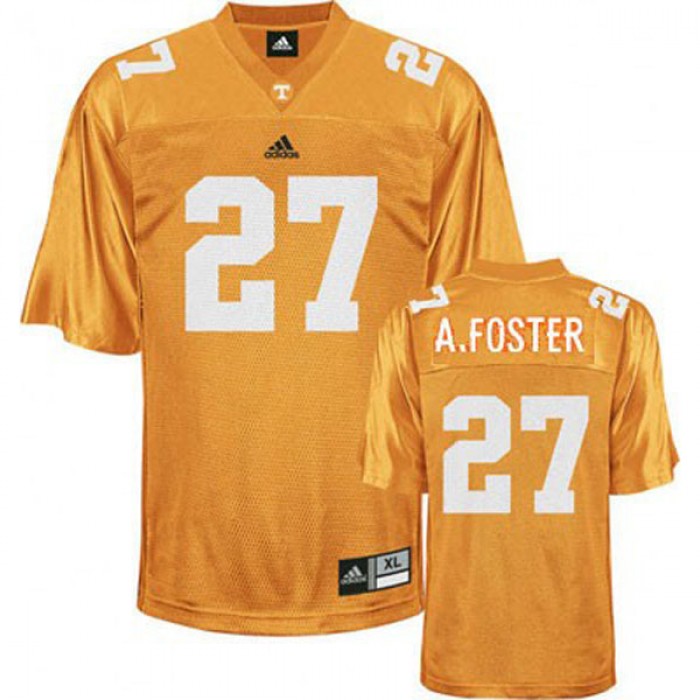 Tennessee Volunteers #27 Arian Foster Orange Football For Men Jersey