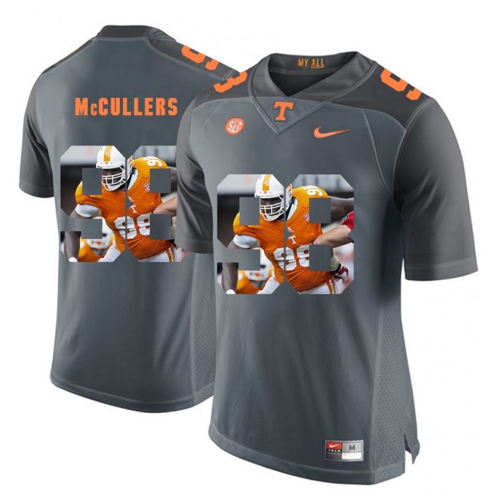 Daniel McCullers Tennessee Volunteers Grey Player Pictorial Fashion Jersey