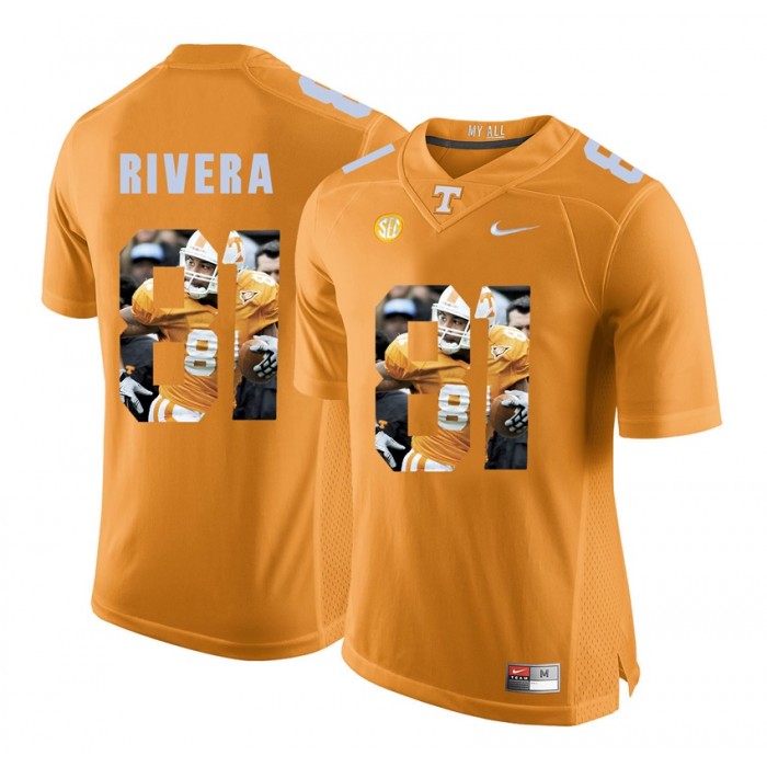 Mychal Rivera Tennessee Volunteers Orange Player Pictorial Fashion Jersey