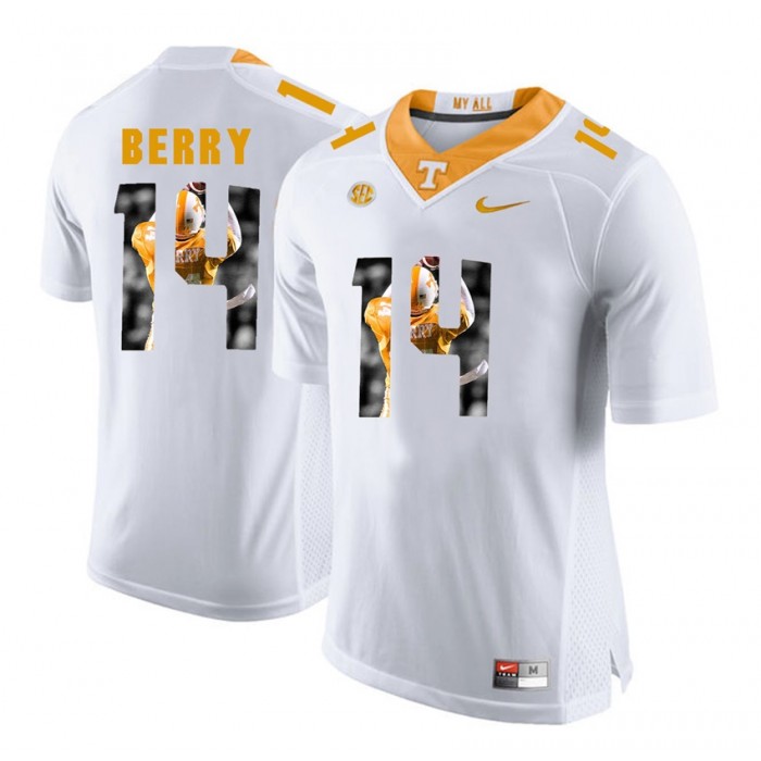Eric Berry Tennessee Volunteers White Player Pictorial Fashion Jersey